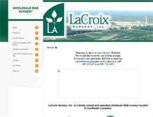 Tablet Screenshot of lacroixnursery.com